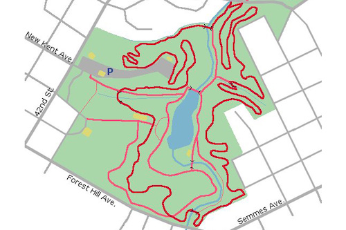 Forest Hill Park Trail Map Mountain Biking Photos - Pinkbike