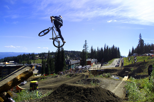Great view of this years slopestyle course.