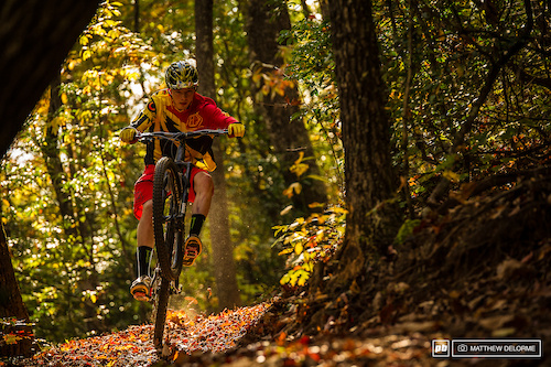 Walker, just one month out of a cast from a broken wrist is back on the bike and slaying it on his home trails. While the injury may have put a damper on his World Cup season, he takes positive lessons from it, and will apply them to next season.