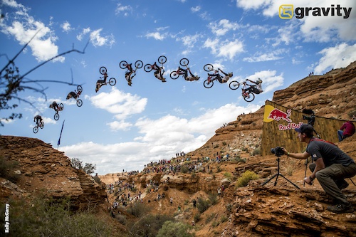 Flipping his way into history. 2nd Place 2013 Red Bull Rampage.