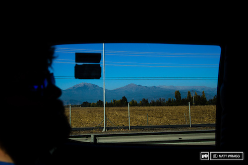 Nevados de Chillan, where the EWS is being held, is some seven hours' drive south of the capital, Santiago. The entire way the Andes flanked the lefthand side of the vehicle - putting into perspective just how vast the mountain range is.
