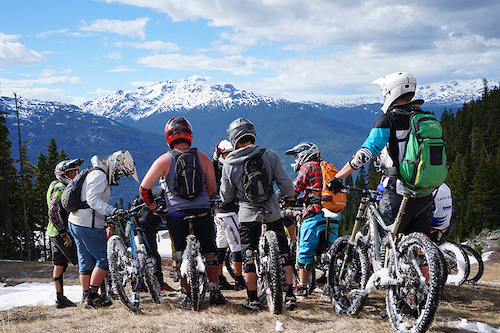 Riders on our 2013 Whistler Bike Park Instructor Academy