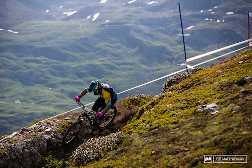 Richie Rude may have finished a way back this weekend, but his stage times show how huge his potential - he certainly knows how to use that power to churn up the loam.
