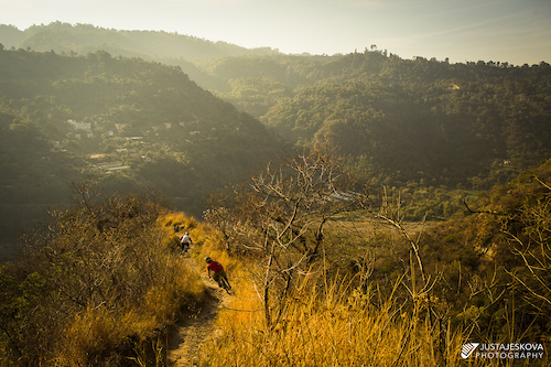 Steve Storey and Denis Courchesne exploring the trails in Panajachel, Guatemala.