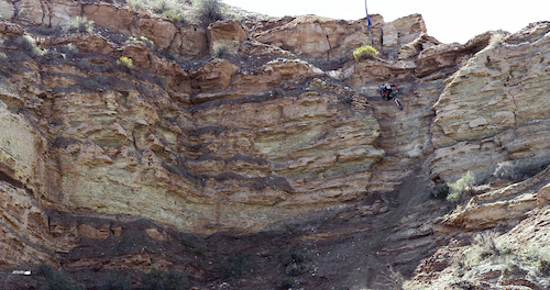 Kyle Strait getting rowdy at the 2014 Redbull Rampage.