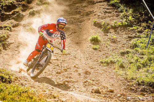 Aaron Gwin just didn't have the fireworks today. A mistake cost him 3.81 seconds and a potential fourth of July win.