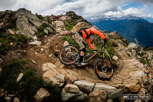 It's good to see some of the North American regulars like Cody Kelly here racing against all the big guns in an EWS.