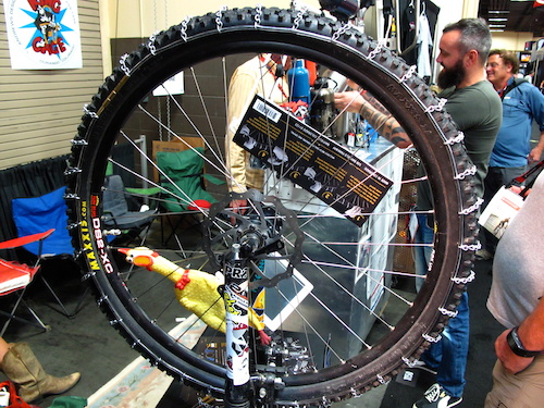 Not rocking a plus or fat bike, but still need some extra traction? Check out these Slip NOT chains from Twofish Unlimited.