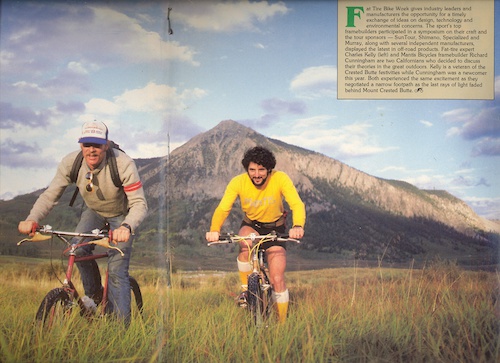 Centerfold photo from January 1984 Bicycle Sport.  Photo is by Dave Epperson.