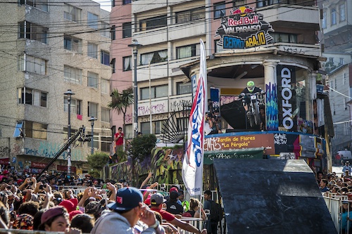 Johannes Fischbach performs during Red Bull Valparaiso Cerro Abajo in Valparaiso, Chile on February 21, 2016 // Fabio Piva/Red Bull Content Pool