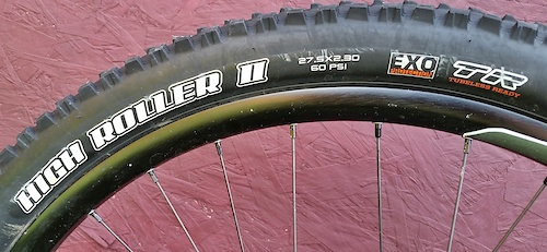 High Roller II 60p rear tire new in july 2016 tubeless.