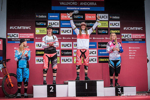 The five fastest ladies of the 2016 UCI World Cup.