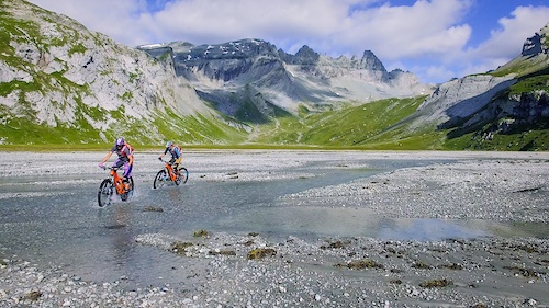 The Tectonic Arena Sardona is one of few places protected by UNESCO World Heritage in Switzerland and there is no better way to explore it then on a bike.

Screenshot Video Marc Welschinger