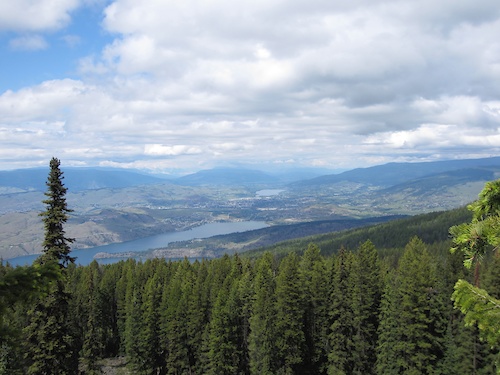 View of Vernon from the Repeater Viewpoint on the High Rim Trail