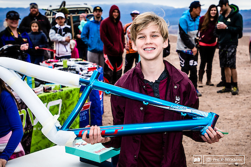 This lucky fellow walked off with a brand new GT frame after having his name drawn in the post-race raffle.