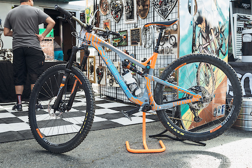 Another custom painted Intense. This time with some orange, tiger camo—if that's a thing?