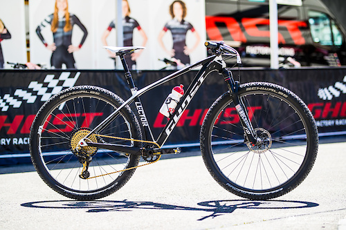 The Ghost Lector teambike is one of the most tricked-out bikes in the World Cup circuit.