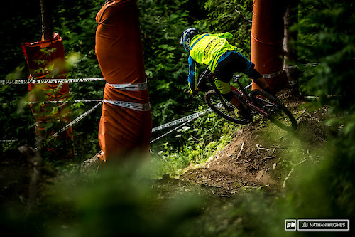 Sam Blenkinsopp enjoyed the old school vibes of the Les Gets course, but just missed out on the top 10.