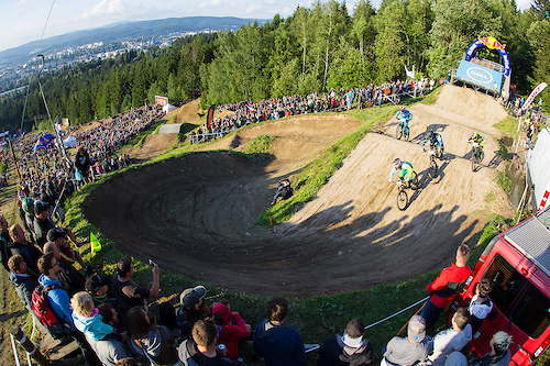 Finals and podiums during round 4 of the 2017 4X Pro Tour at JBC Bike Park, Jablonec, Scotland, Czech Republic on July 15 2017. Photo: Charles A Robertson