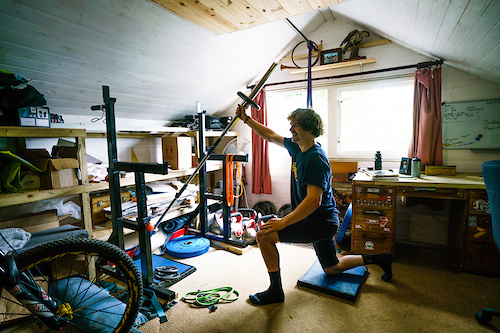 At the highest level, mountain bikers have to hit the weights to make it through all of the stages of an EWS round.