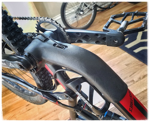 diy downtube protector