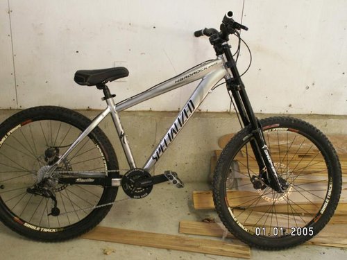 Hardtail with discount dual crown forks