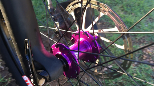 New hope pro 4 hubs in purple with stans flow rims. Minion 2.5 front and 3.5 aggressor rear. 1 ride old and the difference is amazing . Look, sound and ride great