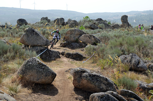 Top sections of all stages where covered with boulders, all sizes and shapes, with a terrific grip
