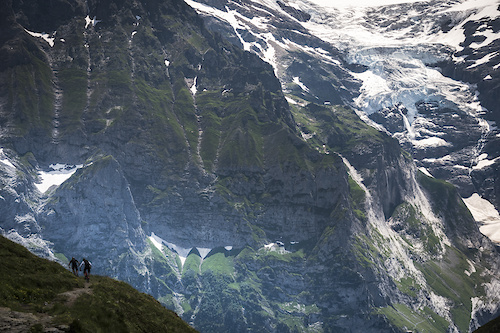 Riding in Grindelwald will make you feel small.