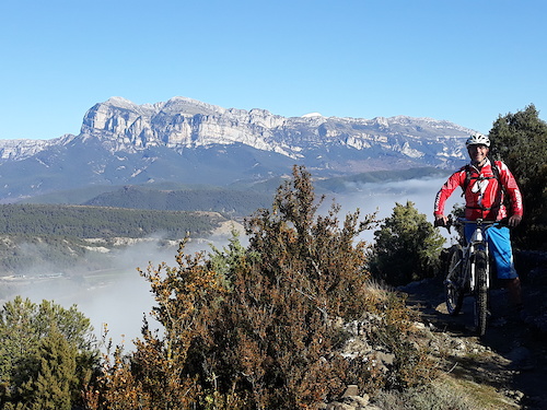For anyone wondering what the Winter weather is like here where we live in the Spanish Pyrenees - this was taken at lunchtime today on a ride with friends. . . .

#livin&#39; the dream