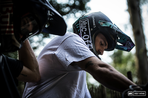 Tomas Lemoine has kept busy for most of the week with other Crankworx events. One more to go.