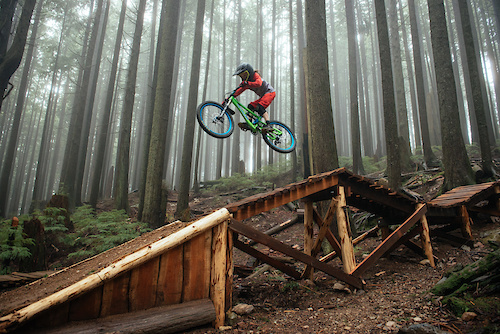 Sombrio Cartel Rider Anthony Shelly in the 2018 Special Edition Jersey and SE Badass Short