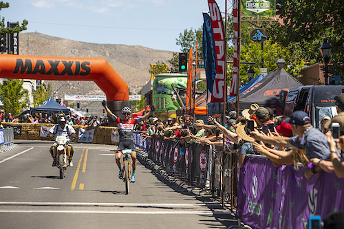 With nearly a three minute gap on second place, Keegan Swenson could have ridden an extra lap around downtown and still taken home the victory.