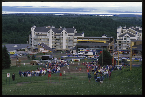 First UCI event at Mont-Sainte-Anne, 1991