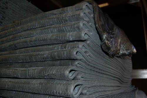 Something for the weekend sir? Rubber comes in from the processing plant on pallets that are located almost 1km away.