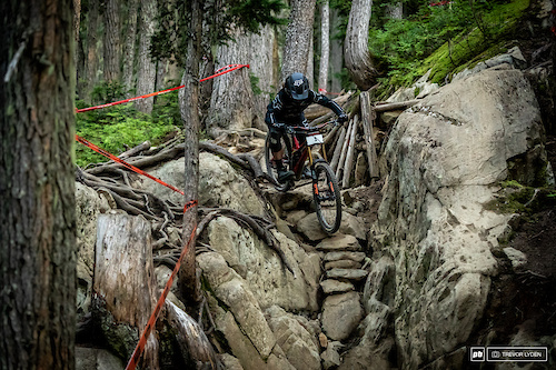 Local legened Chris Kovarik knows this trail well, and just missed the podium by one spot.