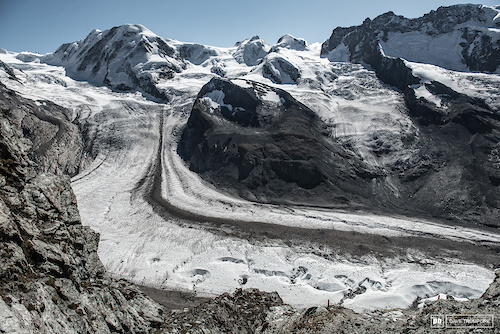 The rugged glacier that sits just above stage 4