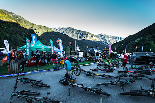 The race village at the end of the day. Bikes dumped and beers being ordered.

Photo by: Juanjo Otazu de @indomitvisual