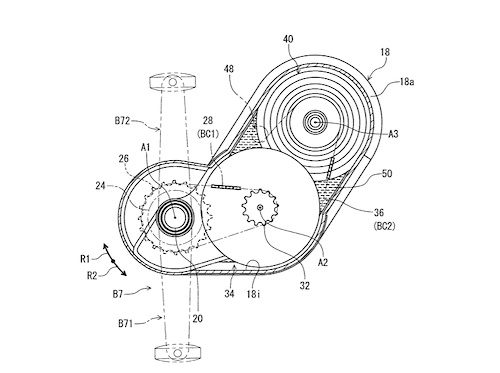 Shimano gearbox patent application