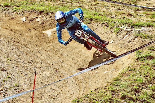 Baptiste Pierron at 2019 Val di Sole DH World Cup