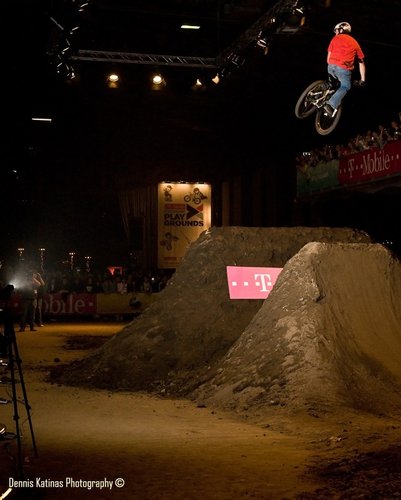 T-Mobile Extreme Playgrounds Dirt Session in Duisburg-Nord Germany.

720 i believe....