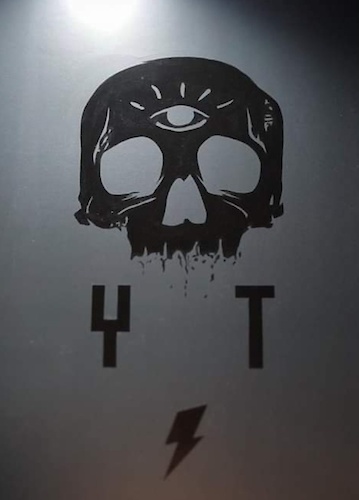 YT marketing skull image with Sig Rune below.