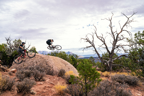 Kyle Warner and Kirt Voreis riding the Niner Bikes WFO 9 RDO in Southwest Utah.