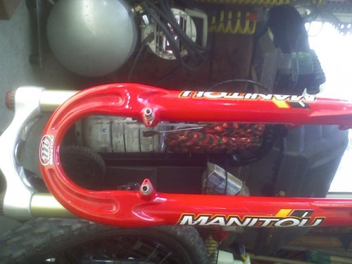 painting carbon fork
