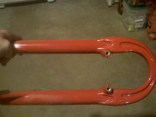 painting carbon fork