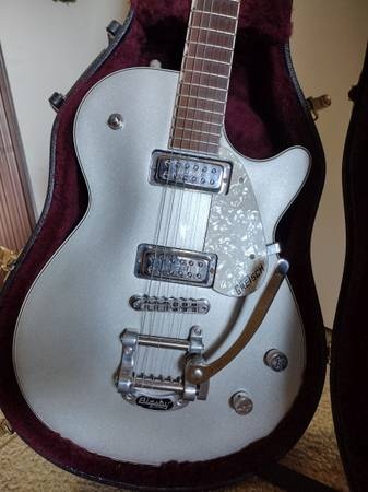 2005 Gretsch Electromatic G5438T Pro Jet Silvertop Bigsby For Sale