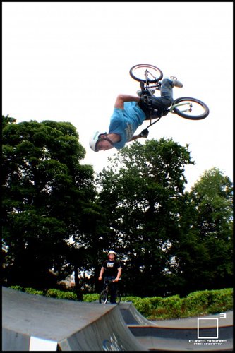 Oli backflipping the jump box - Cubed Square Photography - Laurence CE