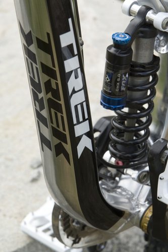 Curved down tube