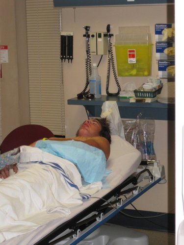 A trip to the hospital to get checked out was in order