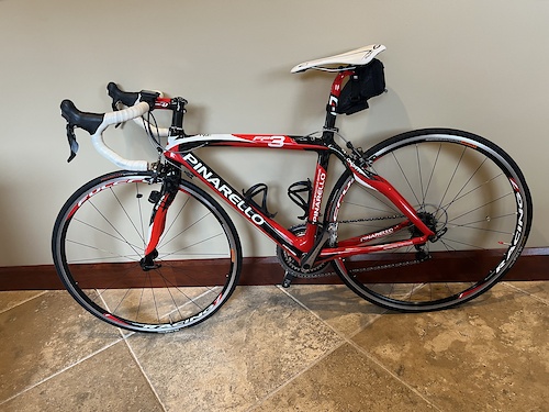 pink pinarello bike